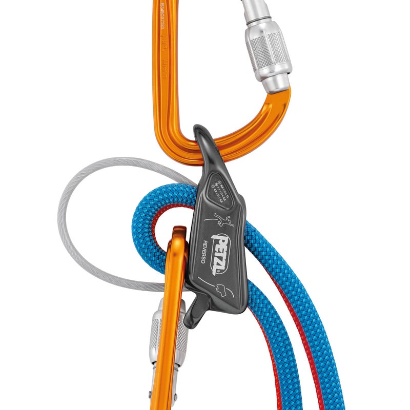 PETZL REVERSO Belay Device - Gray - Image 4